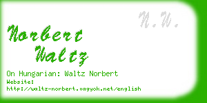 norbert waltz business card